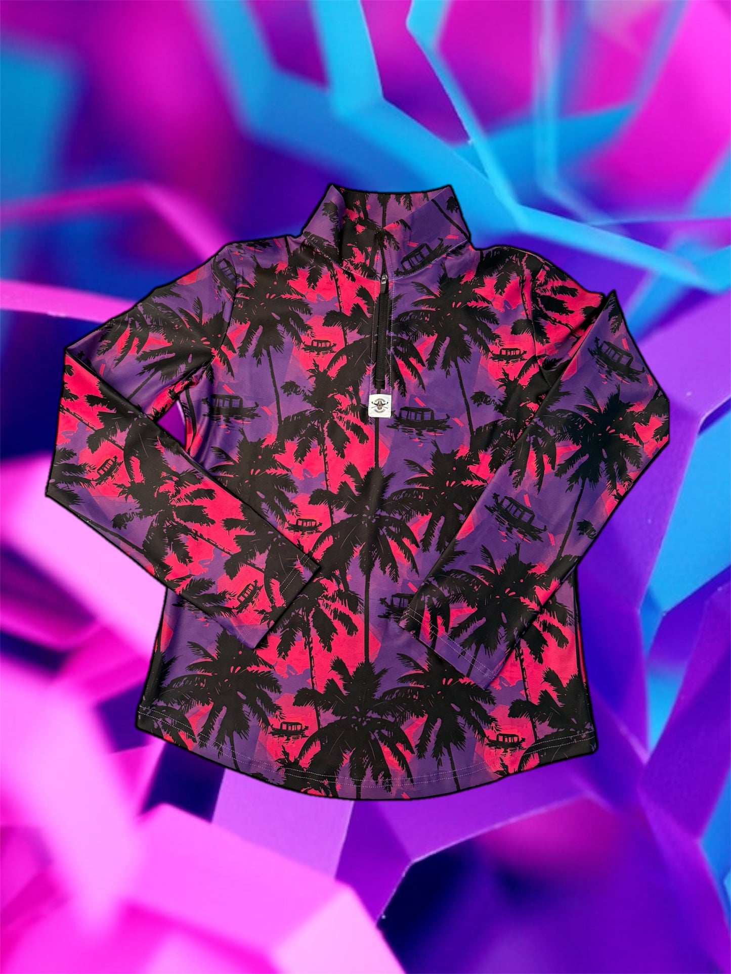 Polo 1/4 zip pour femme Jungle Boat