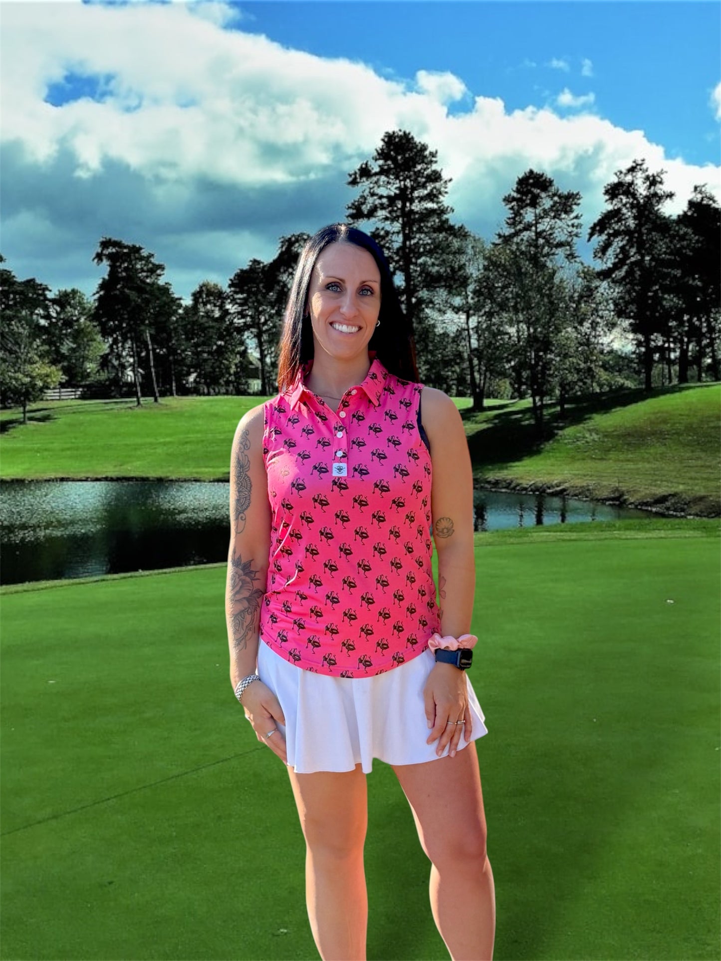 Polo Femme (sans manche) Flamingolf