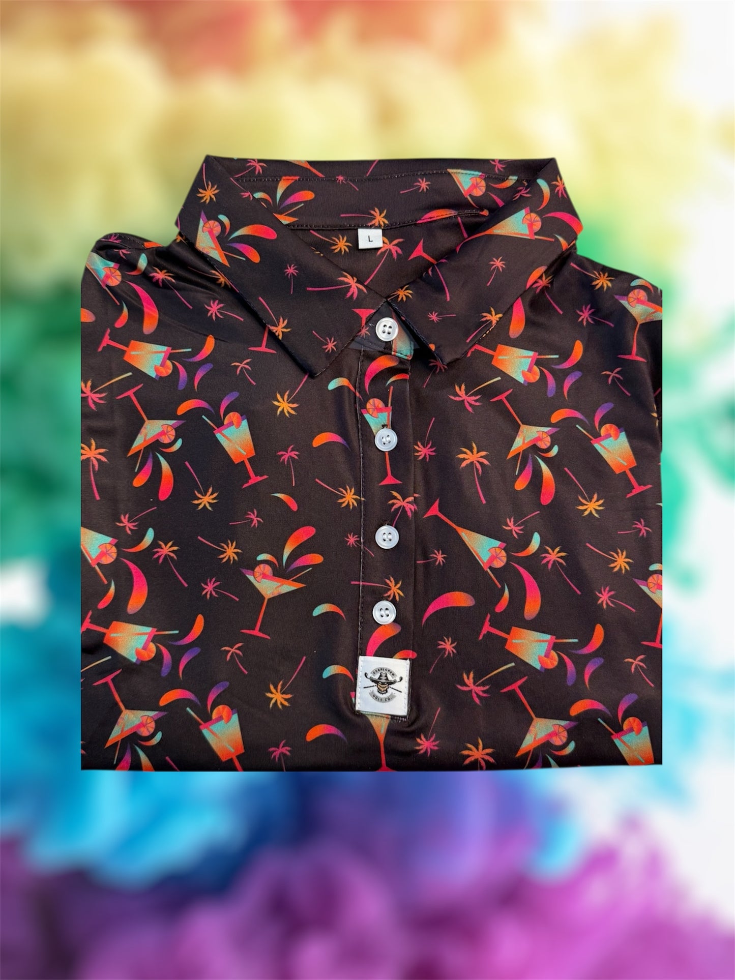 Polo Femme Rainbow Cocktail (sans manche)