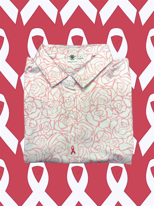 Polo Femme (avec manches)  Cancer du sein