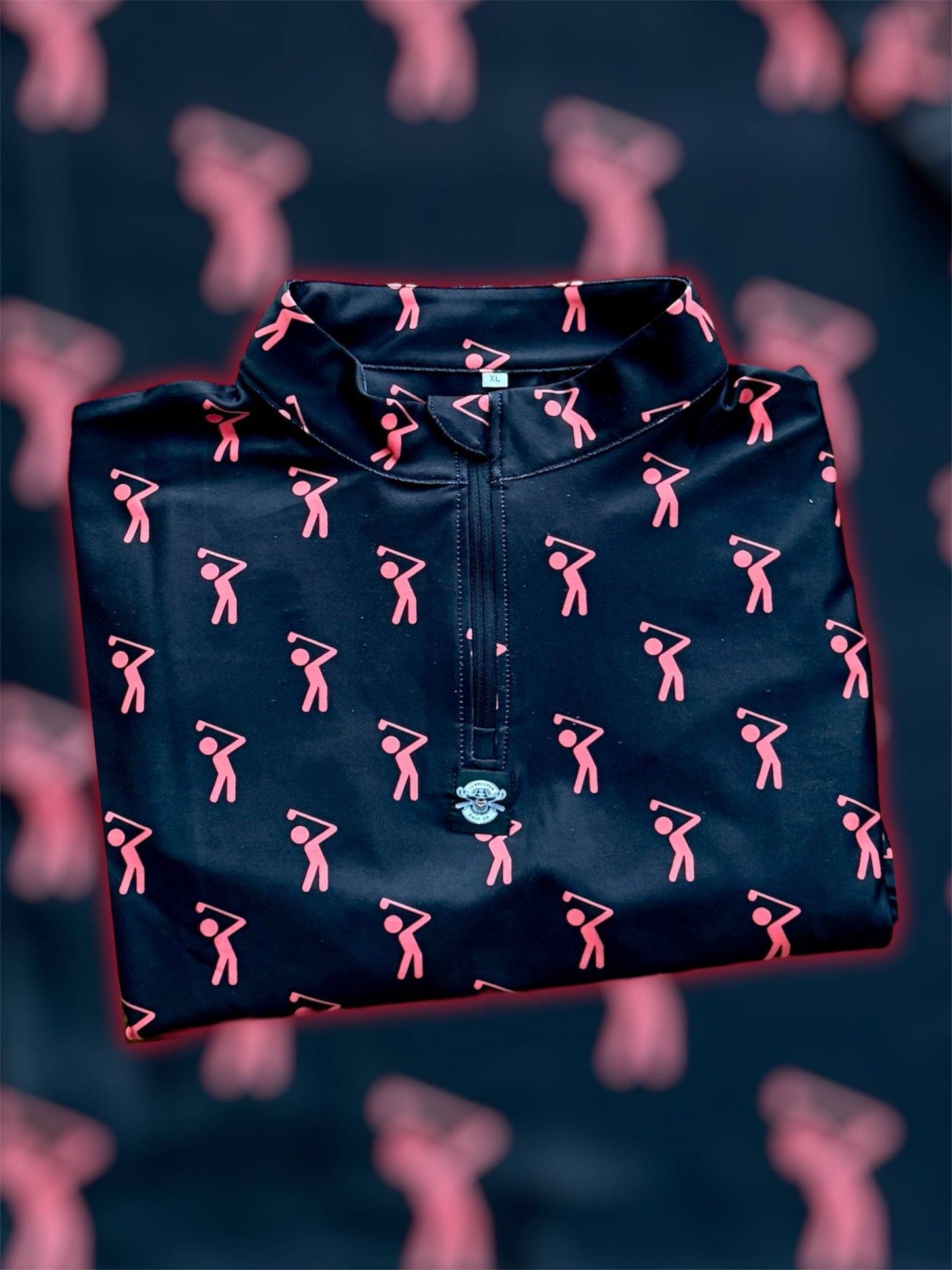 Polo 1/4 zip Mens Club (manche longue)
