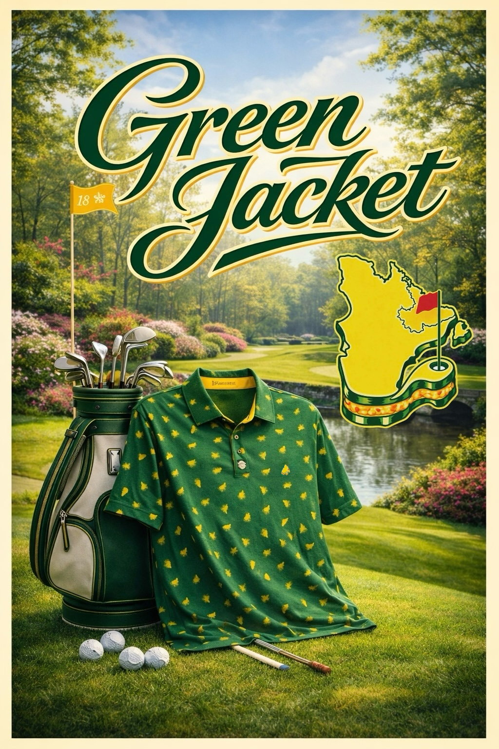 Polo Green Jacket+ Marqueur de balle
