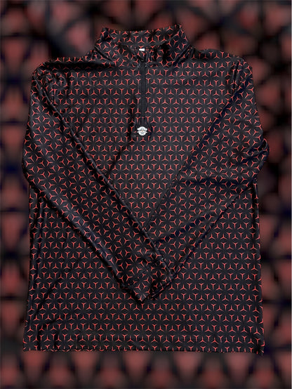 Polo 1/4 zip Tee Storm